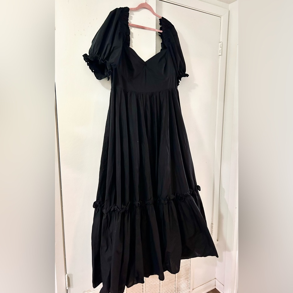 Selkie The Ritz Dress in Caviar